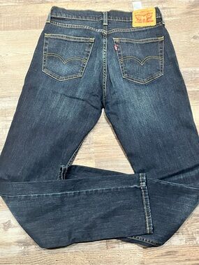 Levi's Men's Dark Blue Straight-Leg Jeans 32X34